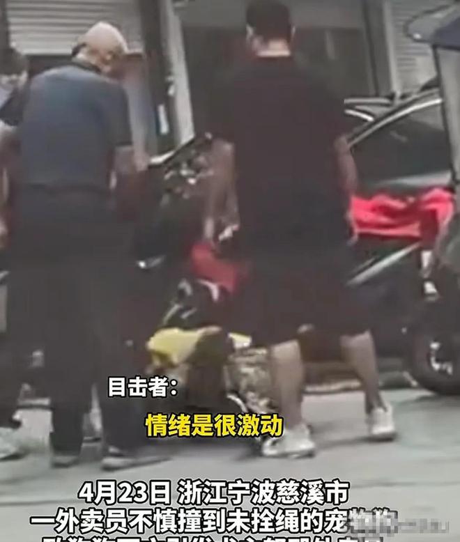 外卖小哥不慎撞到狗，遭狗主人暴打，狗主人：我的狗比你人命贵