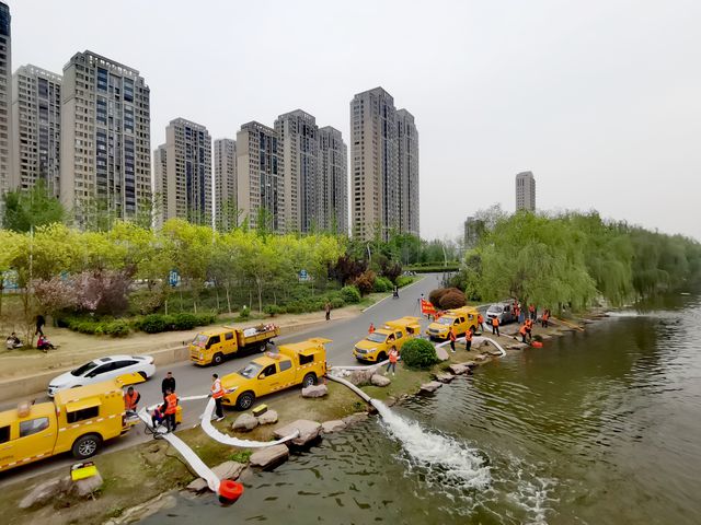 实战练兵！金水城管开展排涝演练，共筑城市“安全网”