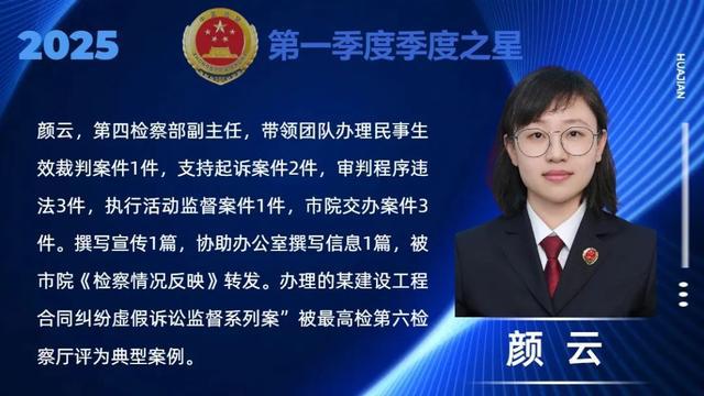 华龙区检察院：2025年第一季度之星，看看有谁入选啦！