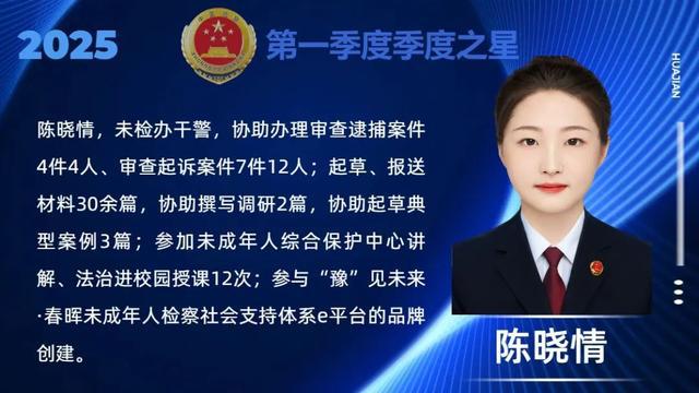 华龙区检察院：2025年第一季度之星，看看有谁入选啦！